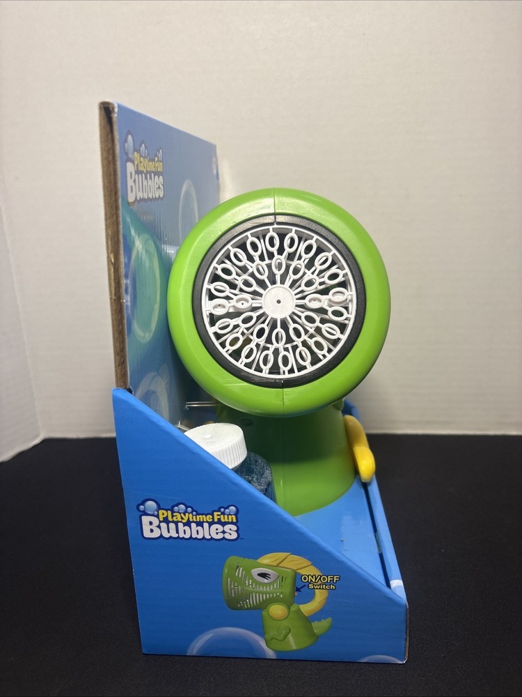 Playtime Fun Bubbles dinosaur bubble handheld bubble machine 20000 In 5 Mins New