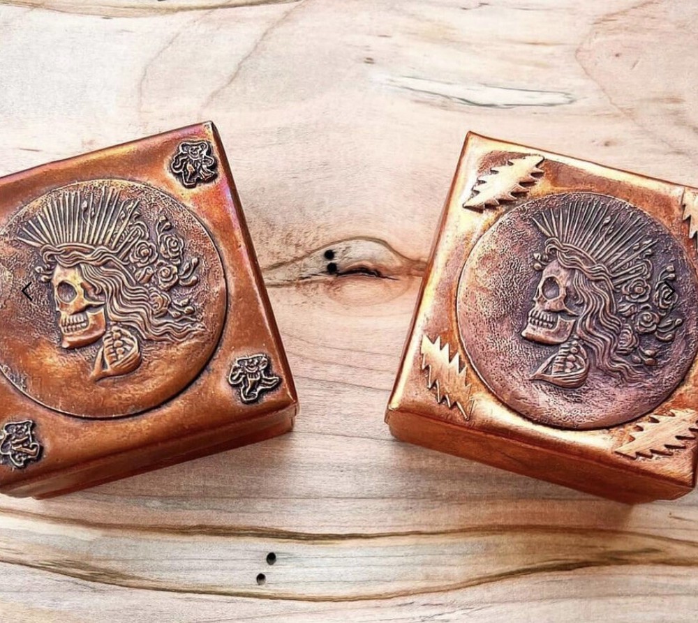 Copper Lady Liberty Grateful Dead Stash Box