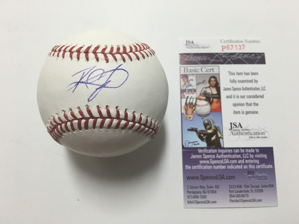 Rusney Castillo Signed MLB Baseball JSA Coa Boston Red Sox