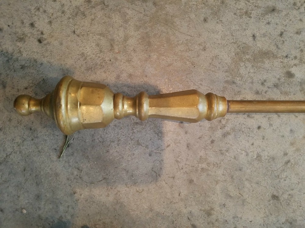 Solid brass quality antique Fireplace Poker Set With Spade Clamp Bellow Stand