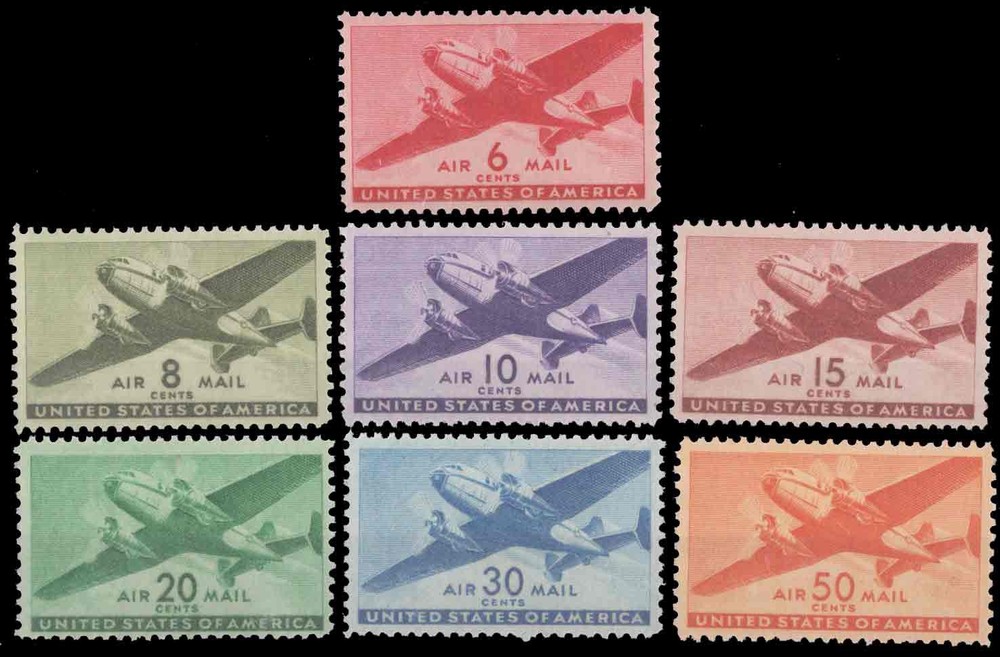 United States Scott C25-31 Mint never hinged.