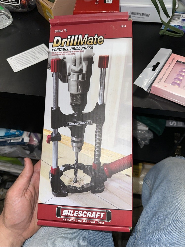 Milescraft 1318 Drill Mate Portable Drill Press Guideb Jig Multi Angle Settings