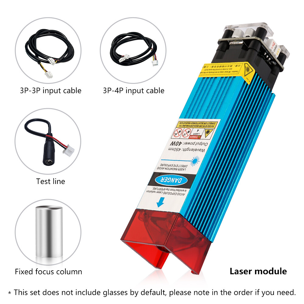 40W Laser Module Head For CNC 3018pro Engraving Cutting Machine DIY Making