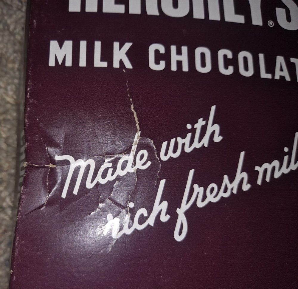 VTG Hershey's Milk Chocolate 24 Bars Advertising Store Display Empty Box