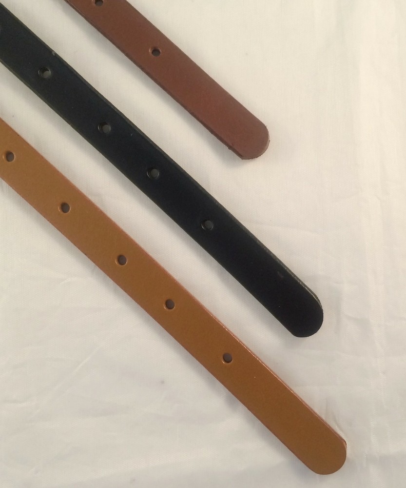 1/2 in. Adjustable Leather Strap Extenders Extensions for Bag Straps - 3 lengths