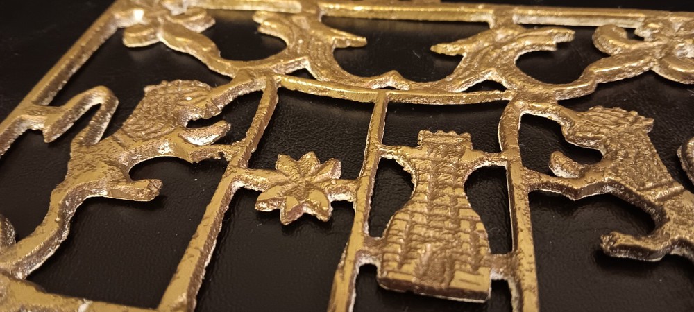 Ancient Castile Shield & Lion (Lot of 2)