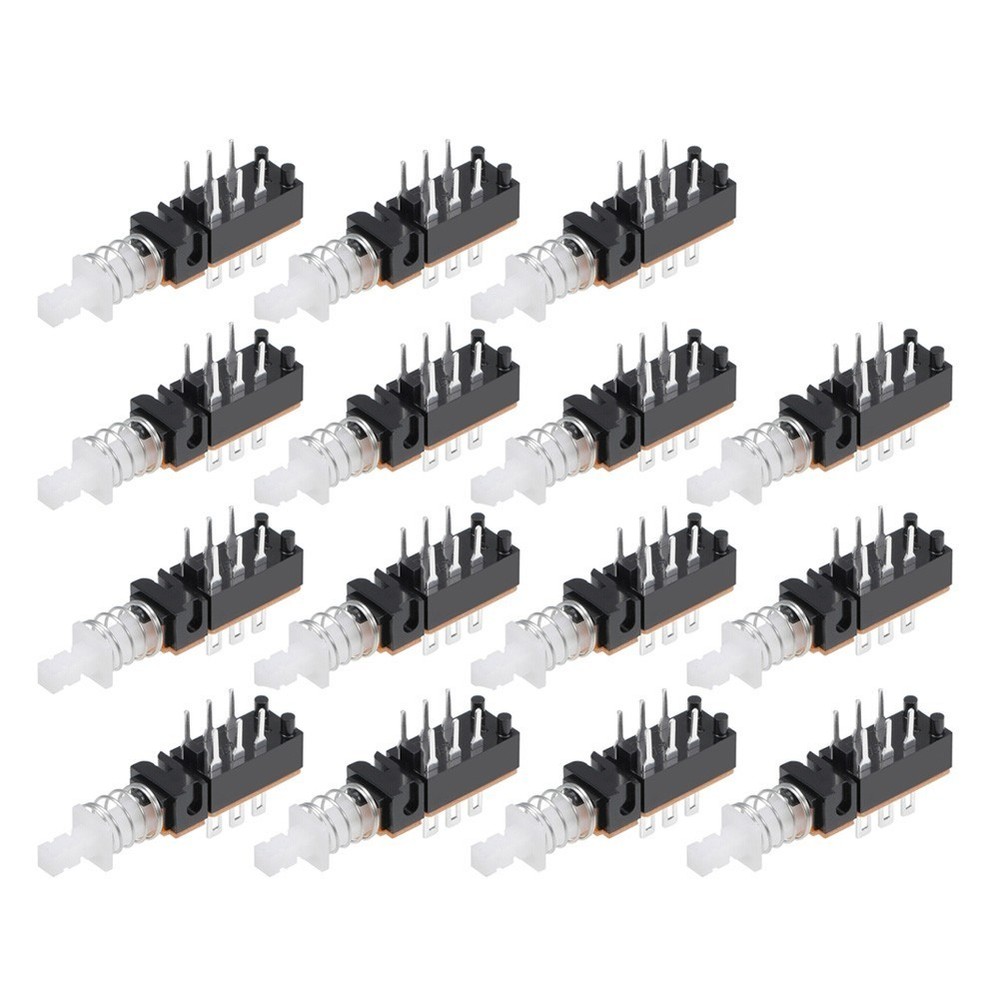 Brand New Push Button Switch Self Locking 1 Position 15 Pack Black