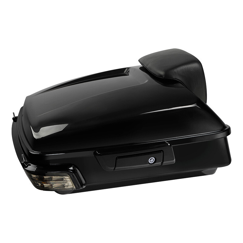 Chopped Trunk Backrest Tail Light Fit For Harley Road Glide 14-25