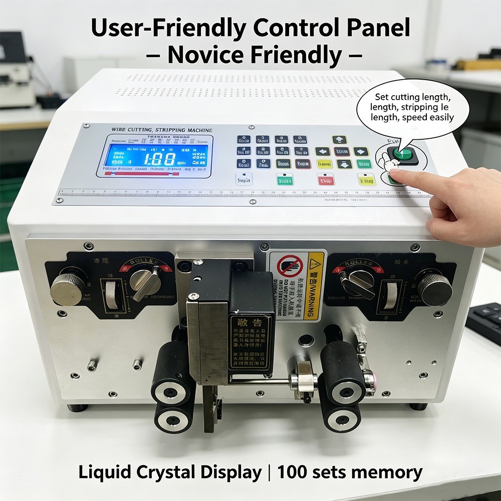Auto Computer Wire Stripping Machine Stripper 0.1-10mm² BVR/BV Cutting Peeling