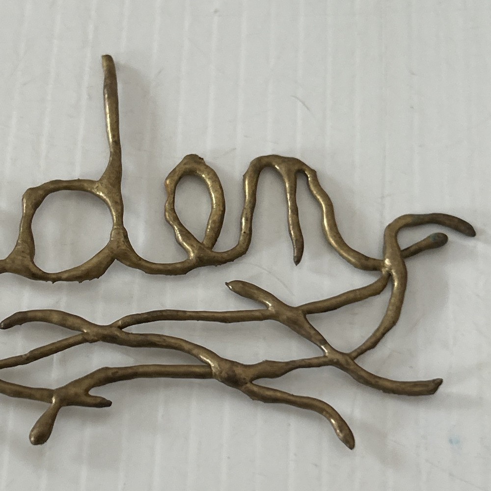 Handmade Copper Colored Wire Name “Arden” Wall Hanging/323j