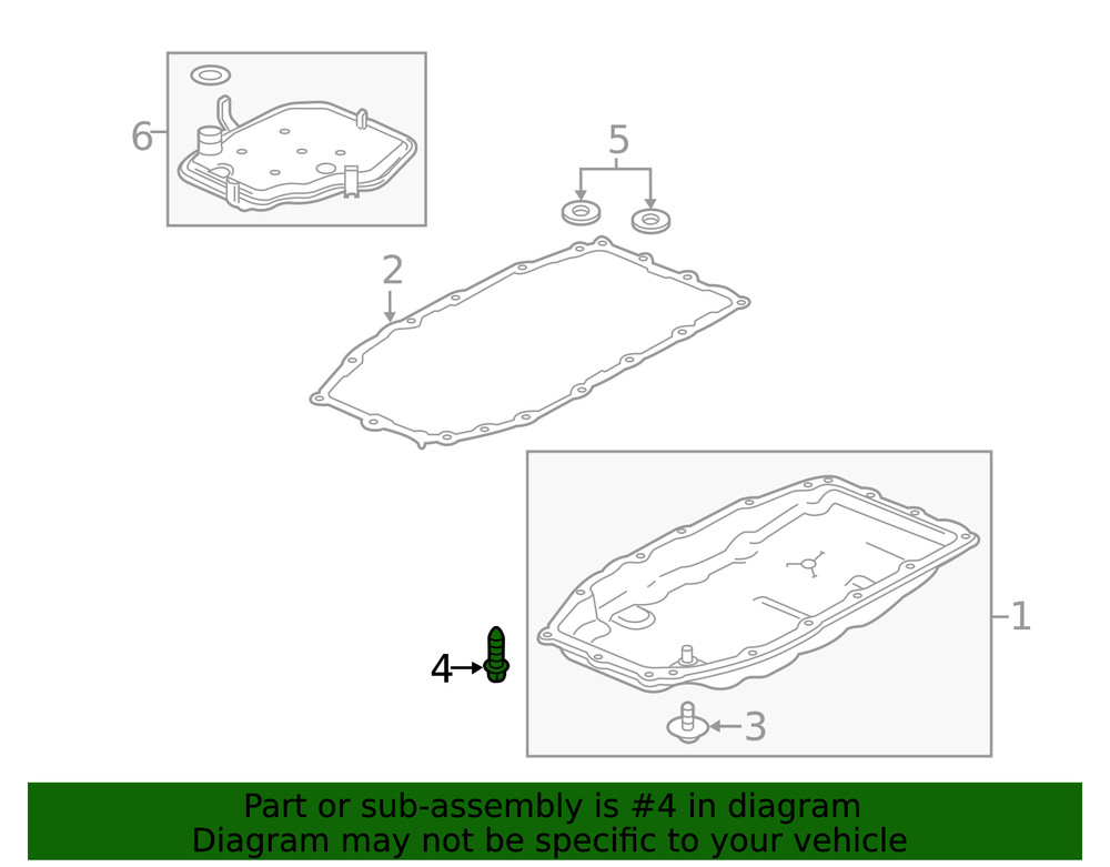 Genuine GM Trans Pan Bolt 11548404