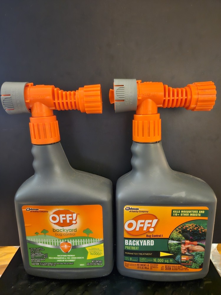 2Pack OFF Bug Control Backyard Pretreat Protection Insect Killer Spray 32 fl oz