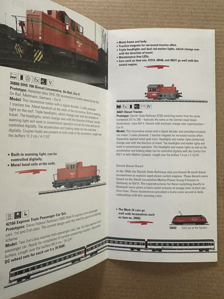 Marklin 2005 Summer Items II fold-out Brochure