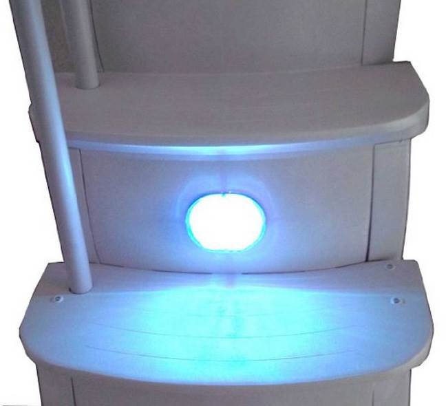 3) Main Access 200680 Swimming Pool Ladder Steps Entry System Smart LED Lights