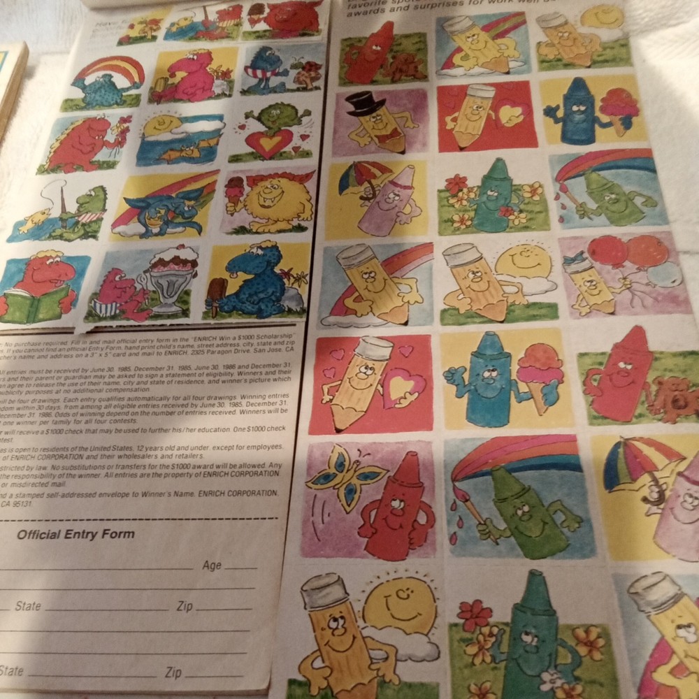 4 Vintage Rainbow Skill Builders Learning activity books Education 4-7 diff pre