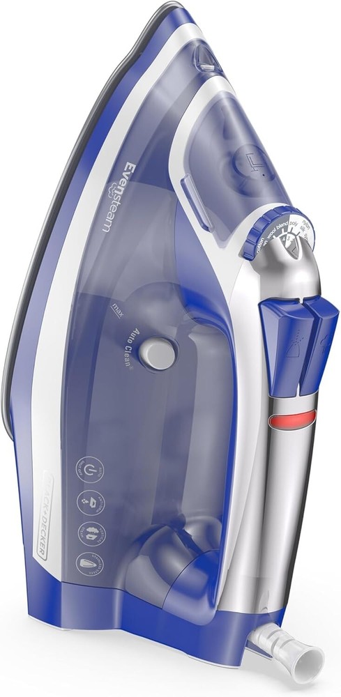 Black & Decker One Step Steam Iron Smart Steam Control (Navy)