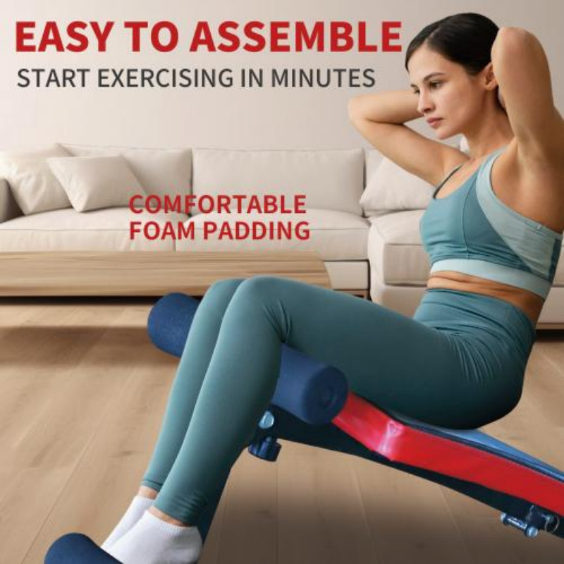 Adjustable Foldable Utility Bench for Home Gym & Strength Training