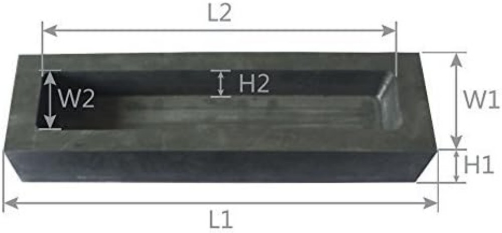 1kg Graphite Mold for Professional Gold & Silver Casting & Refining
