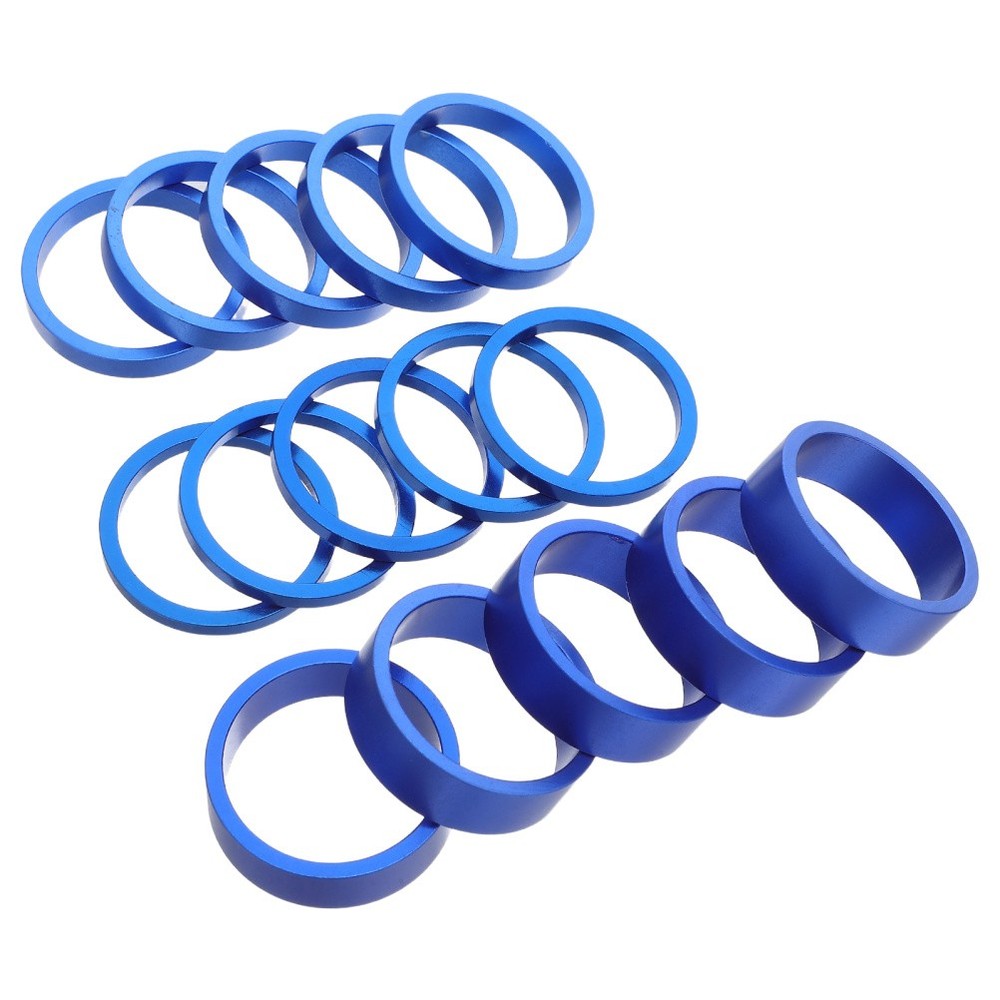 15 Pcs Bike Headset Spacers Handlebar Stem Bicycle Front Fork Washer