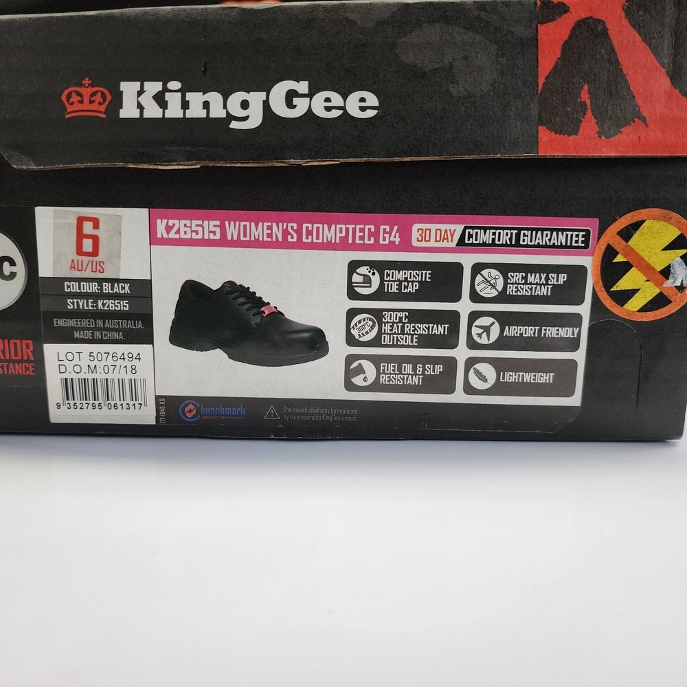KingGee Comptec Safety Shoe Anti Static Composite Toe Src Slip Resistant