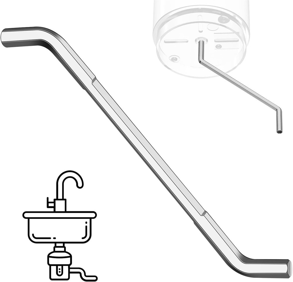 Silver Garbage Disposal Allen Wrench Tool for Quick Fixes and Repairs