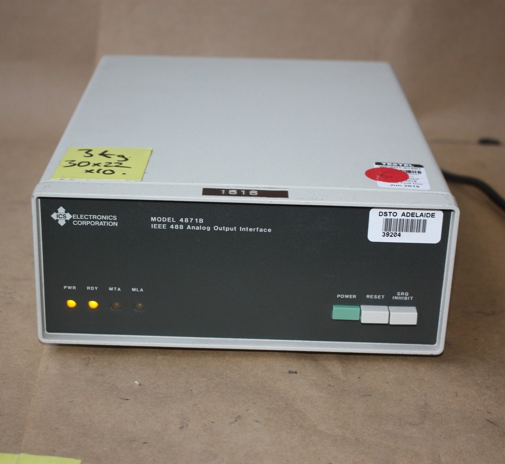 ICS Electronics Corporation IEEE488 ANALOG OUTPUT INTERFACE CONTROLLER 4871B