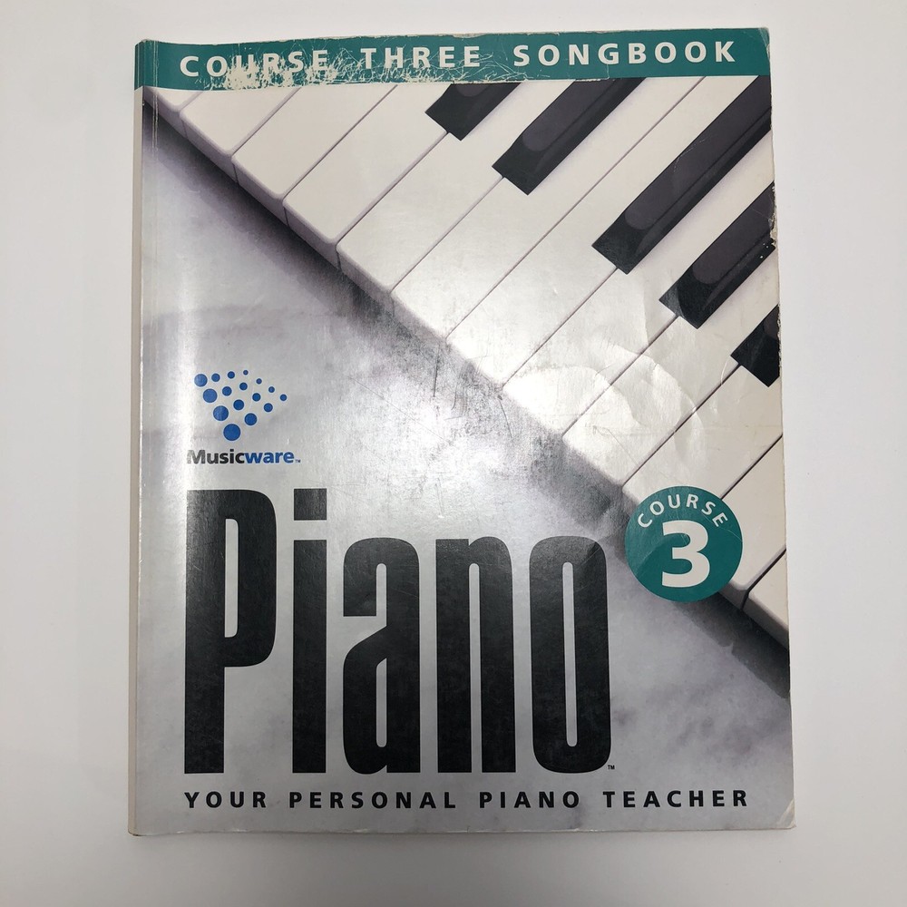 1994 Musicware Piano User Guide Course two Course Three 3 book set Sheet music