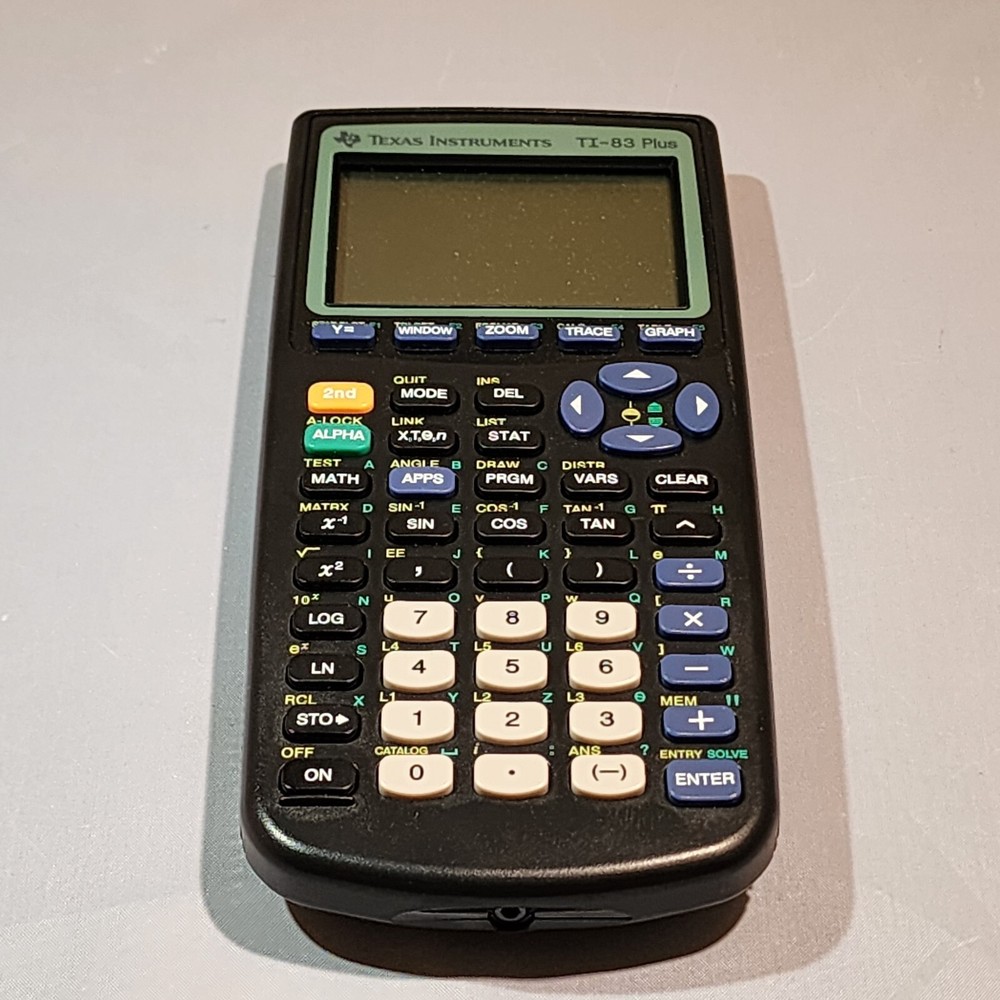 Texas Instruments TI-83 Plus Graphing Calculator With Case