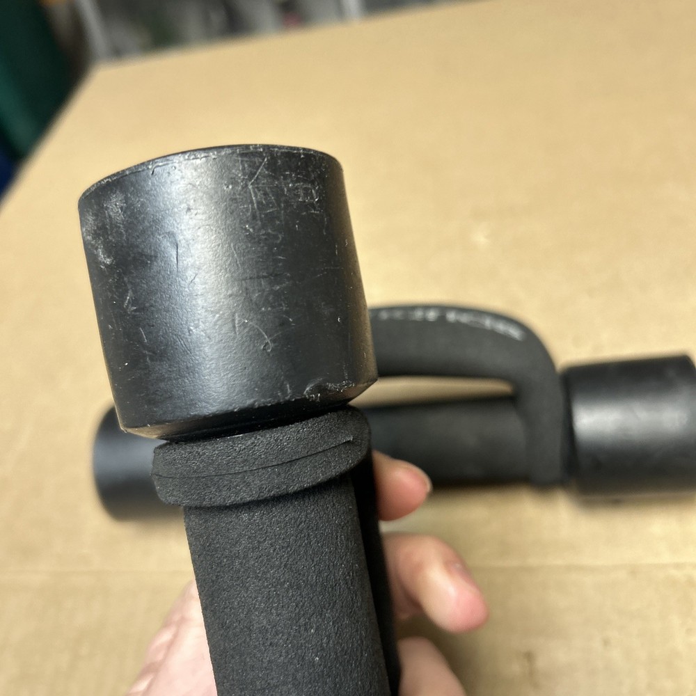 Pair Black Heavy Hand Weights 3 lbs Each 6 lbs Total