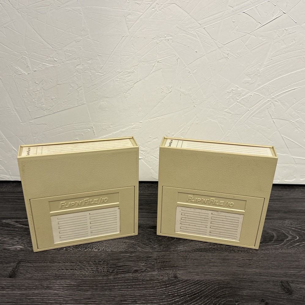 Quality 2 - Flip N File 5.25 Floppy Disk Storage Organizers