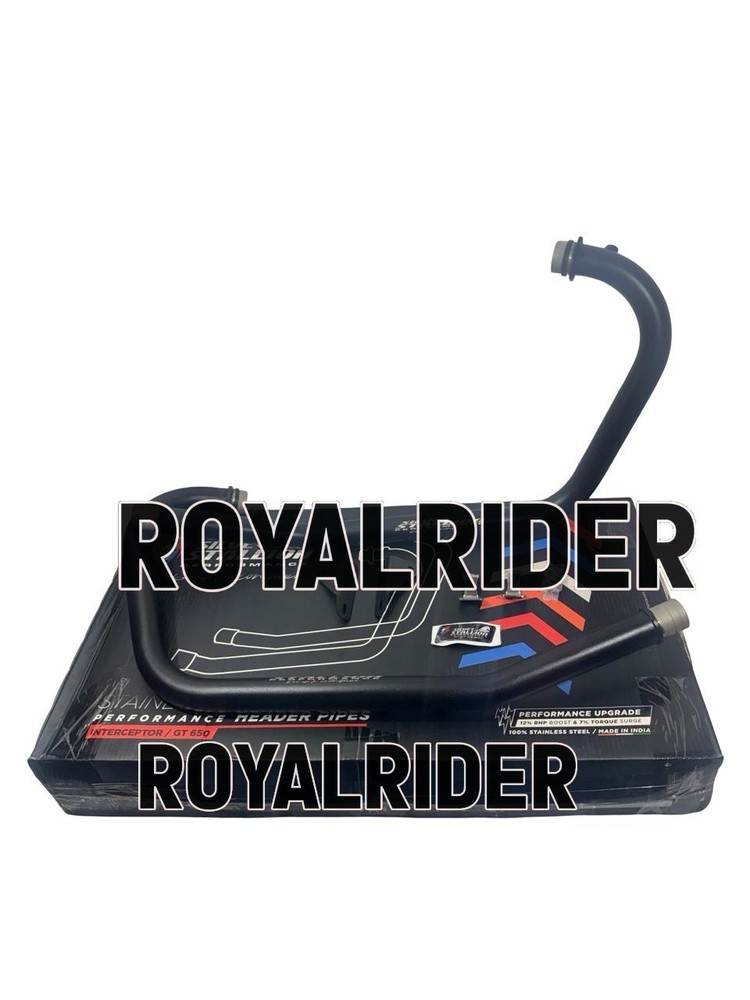 SSP HEADER PIPE BLACK FIT FOR ROYAL ENFIELD INTERCEPTOR & GT 650