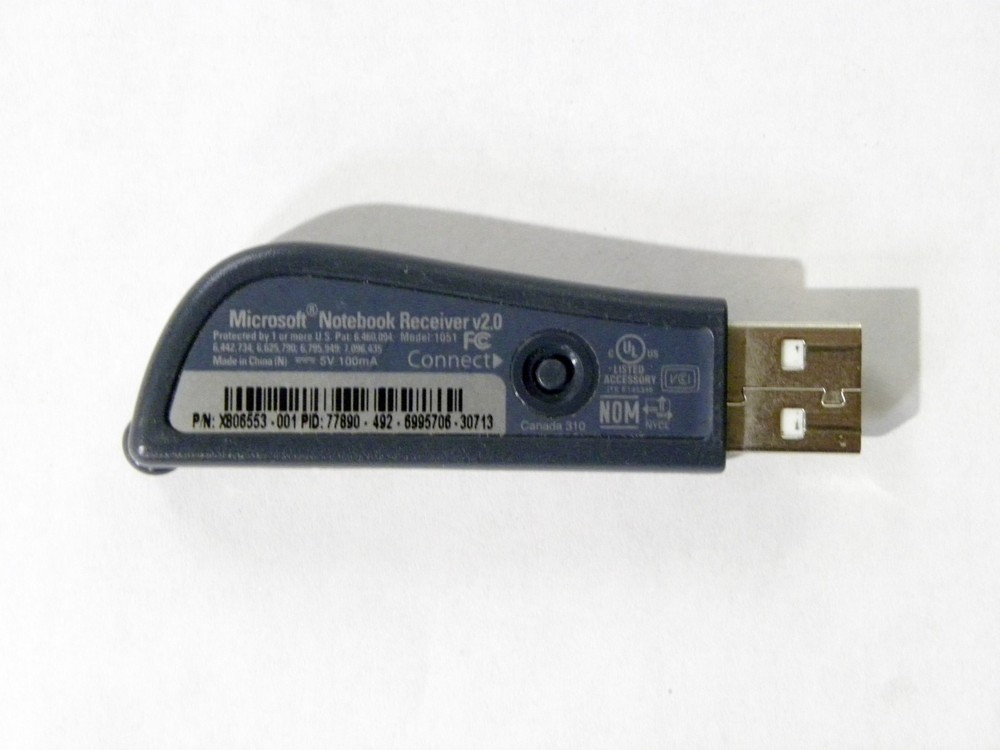 Microsoft 1051 2.4Ghz Transceiver v2.0 USB Keyboard Mouse Notebook Receiver