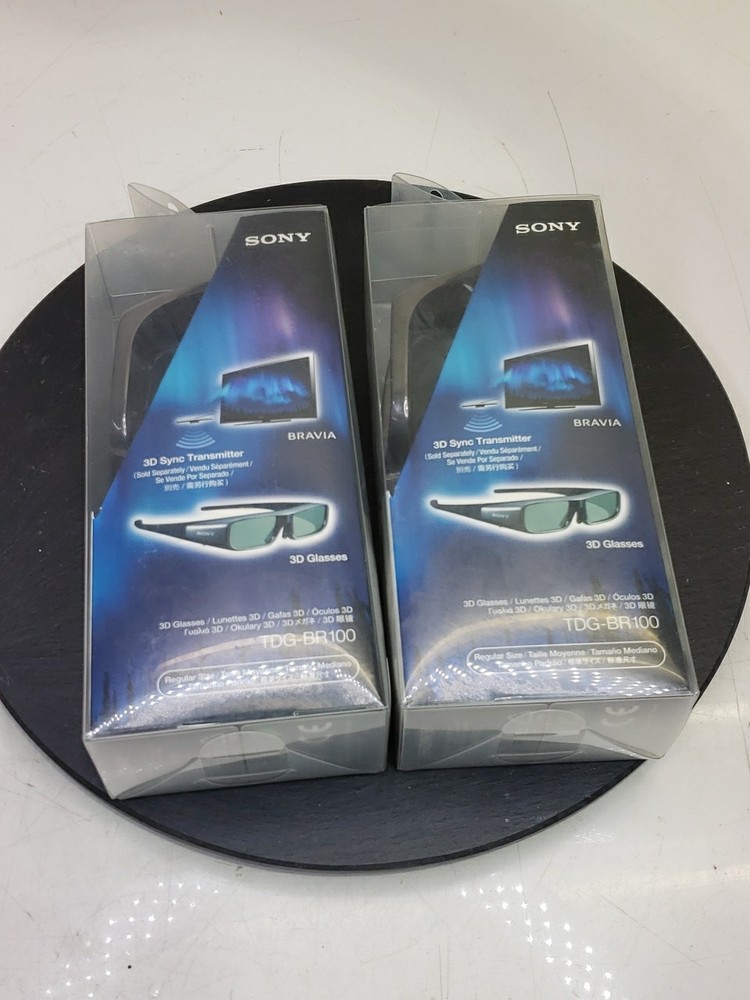 (2) TWO Sony TDG-BR100 3D Glasses