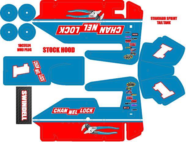1RC MIDGET WRAP SAMMY SWINDELL CHANNELLOCK
