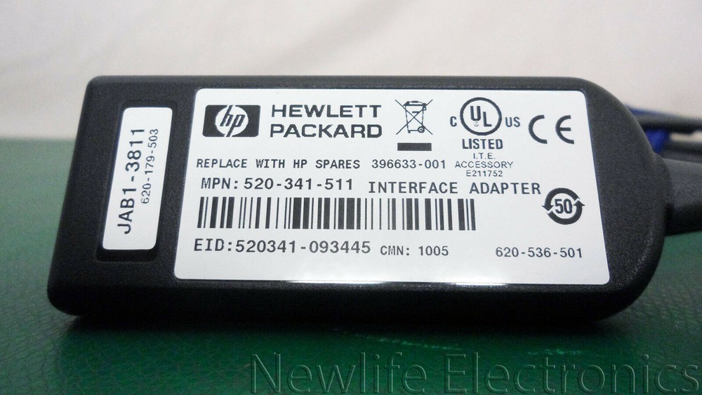 HP 396633-001 USB KVM Switch Server Interface Cable 520-341-511