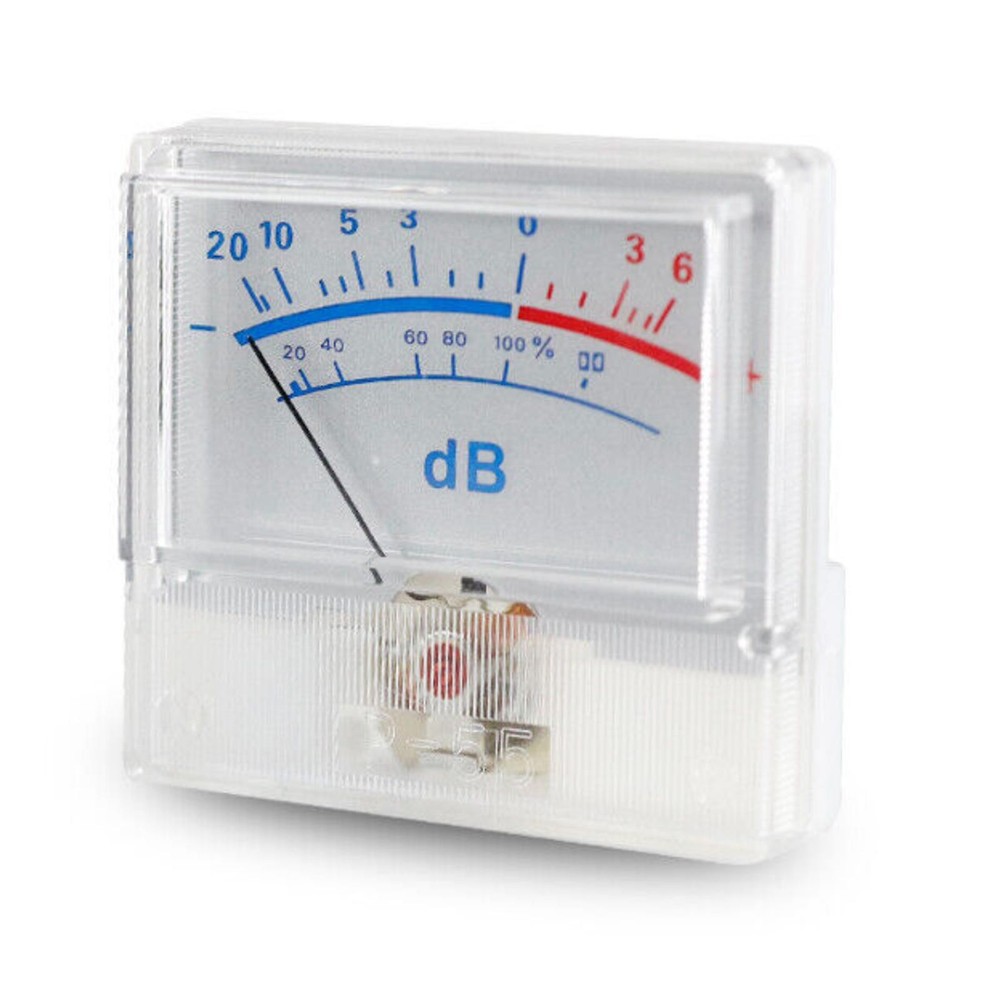 White Panel High-Precision Audio Power Amplifier VU Meter DB Level Header C