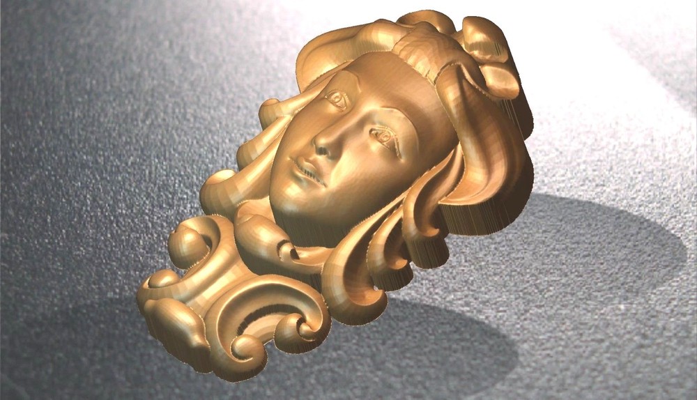 3d STL Relief Model for CNC Machine, use with Artcam, Aspire types of programs