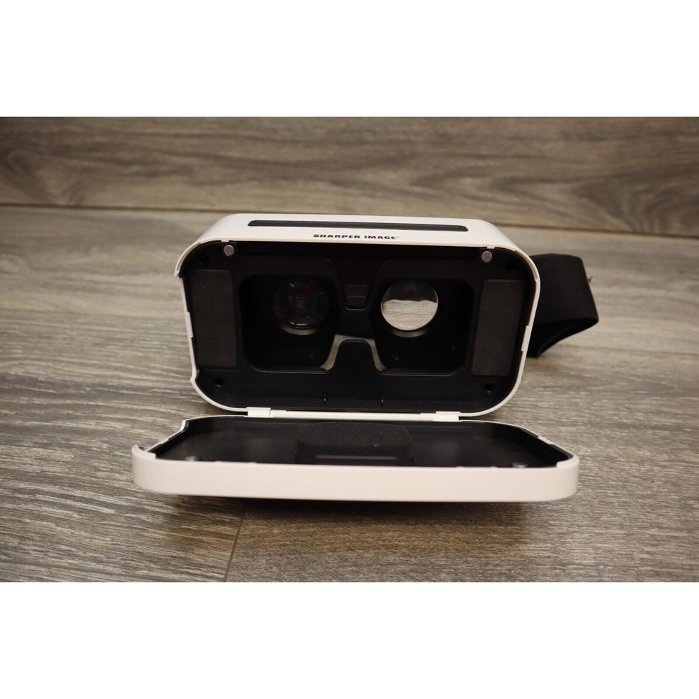 Sharper Image 2017 VR Virtual Reality Glasses White Head Set Visor System