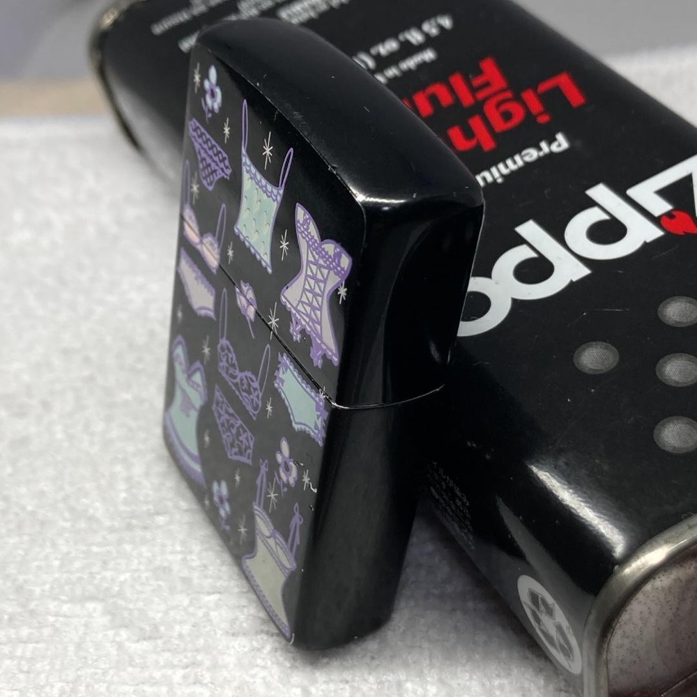 ZIPPO lighter, lingerie pattern, black, made in 2006