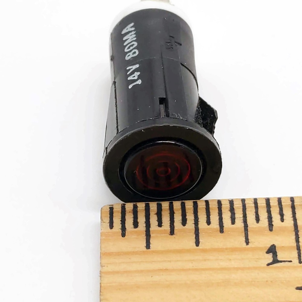 Littelfuse Red LED Panel Lamp (Pilot Light), 14V, 80ma, Push-In