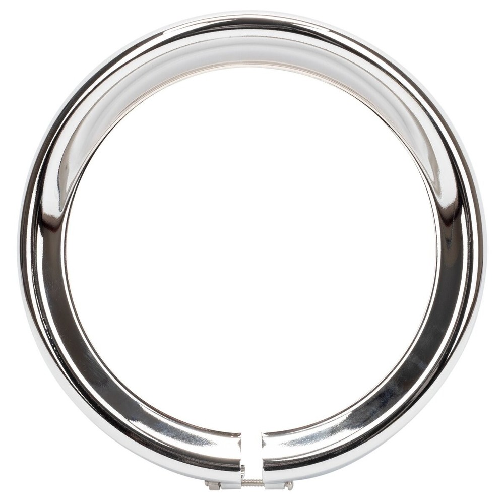 HogWorkz Chrome 7 in. Headlight Visor Trim Ring - HW131398