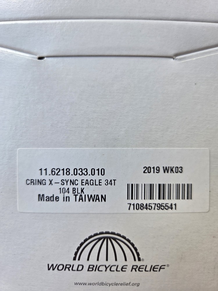 X-SYNC 2Chainring - SRAM X-Sync 2 Eagle Chainring - 34 Tooth, 104mm BCD,