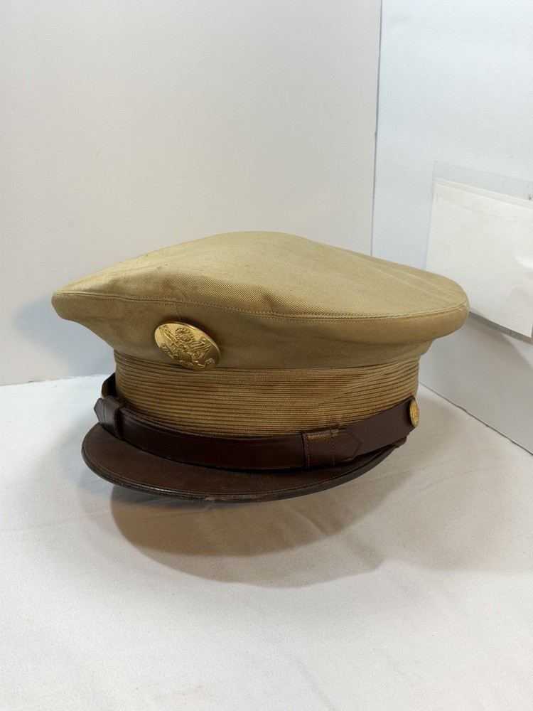 Original WWII US Army Enlisted Visor Cap WW2