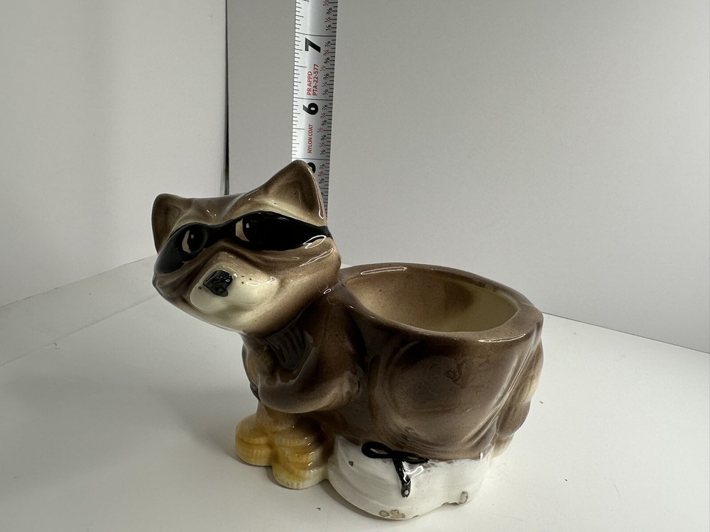 Ceramic Masked Bandit Planter