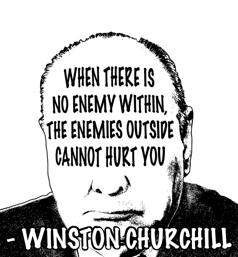 Winston Churchill Quote Sticker Collection