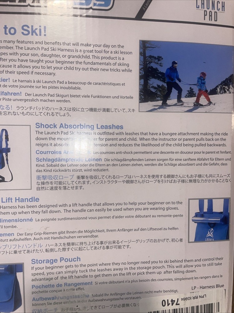 LAUNCH PAD Training Harness Ski Snowboard Trainer Leash Kids Beginners NEW