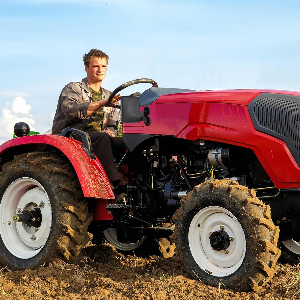 Universal Magnetic Tractor Mirrors, Side Mirrors for Tractors, Golf Carts, Forkl