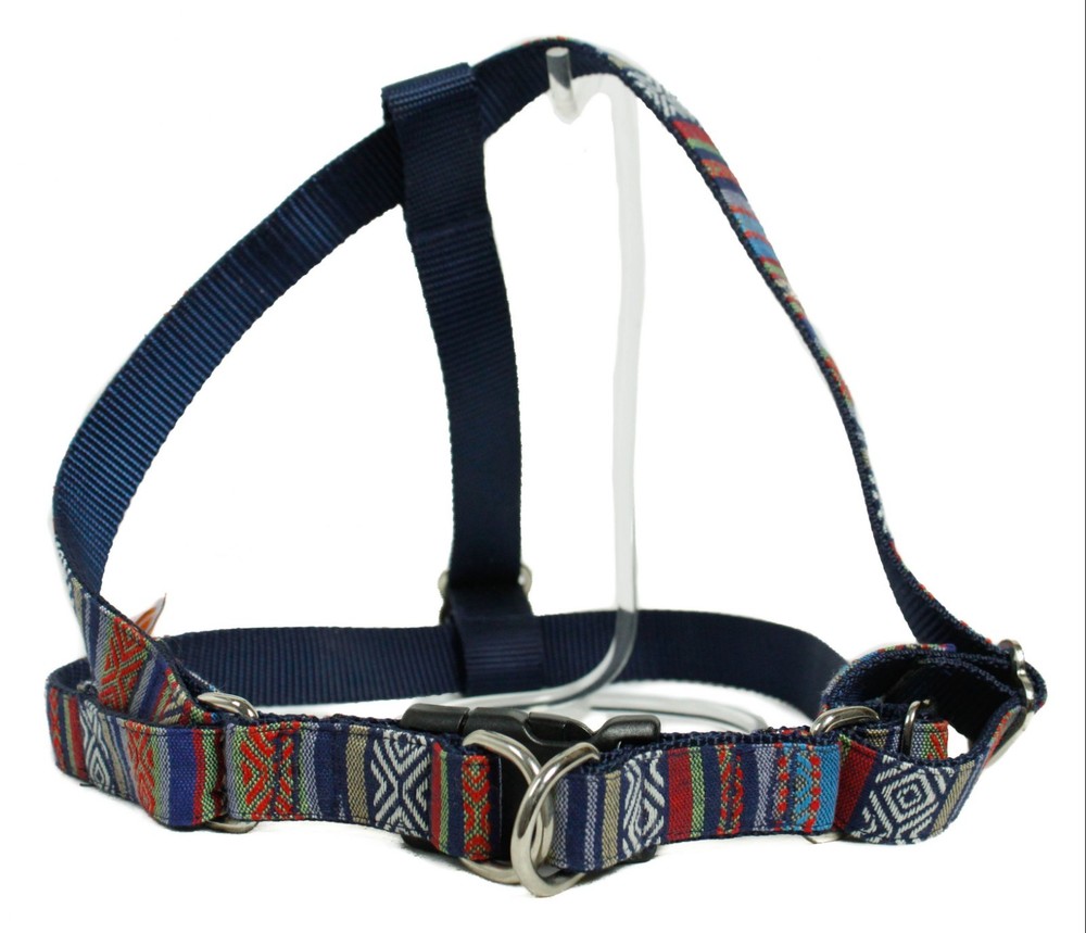 Marityn Aztec Blue Red Size Large Dog Harness