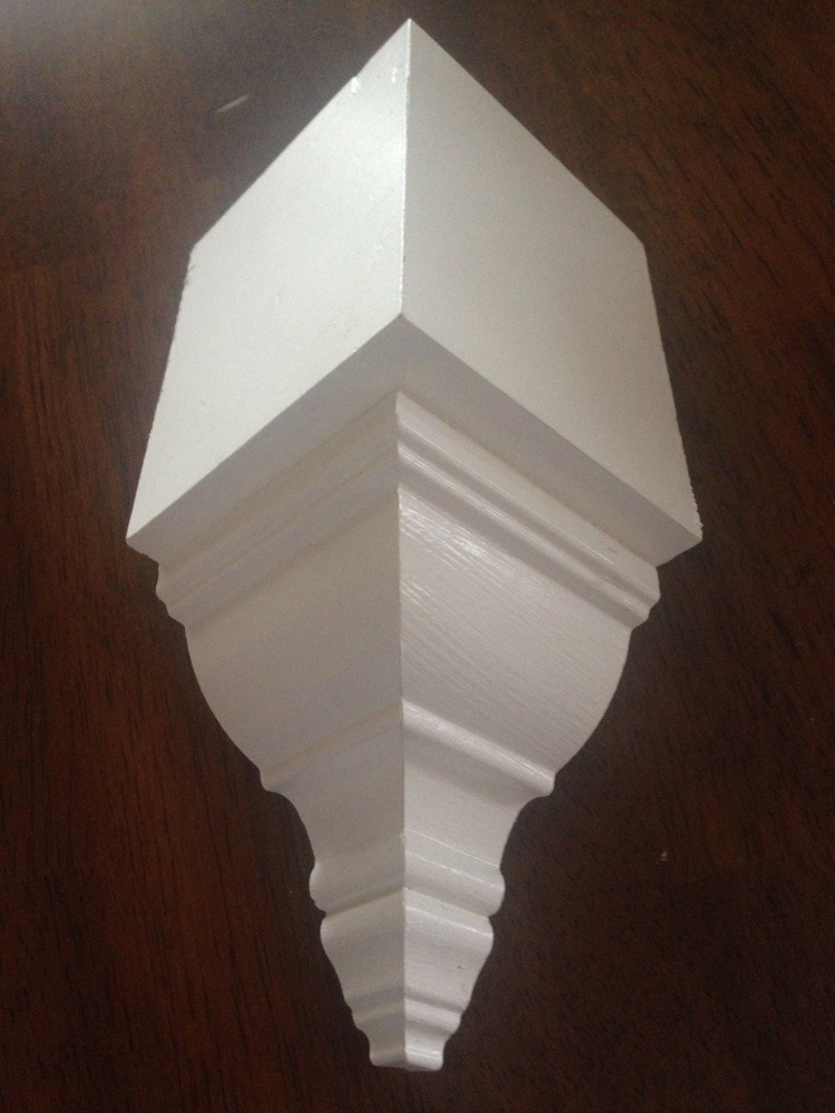 CROWN MOLDING INSIDE CORNER BLOCKS FOR 4 1/2" CROWN (8 pack)