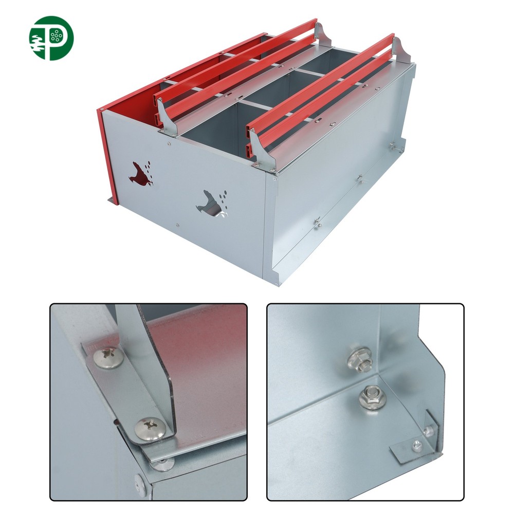 Galvanized Steel 6 Compartment Nesting Boxes for Chickens Chicken Laying Boxes
